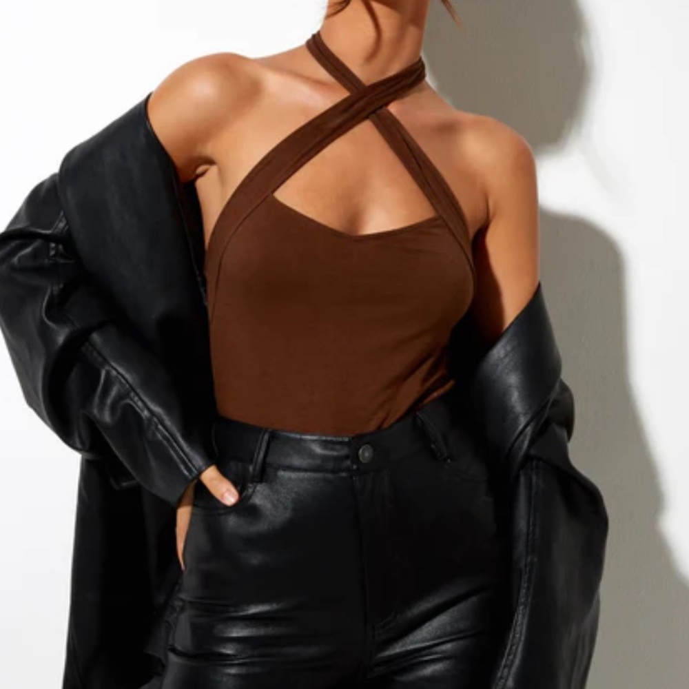 Motel Rocks Cross Neck Bodysuit